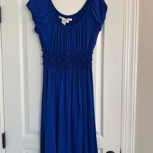 Max Studio Royal Blue Midi Dress